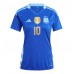 Camiseta Argentina Lionel Messi #10 Visitante Equipación para mujer Copa America 2024 manga corta